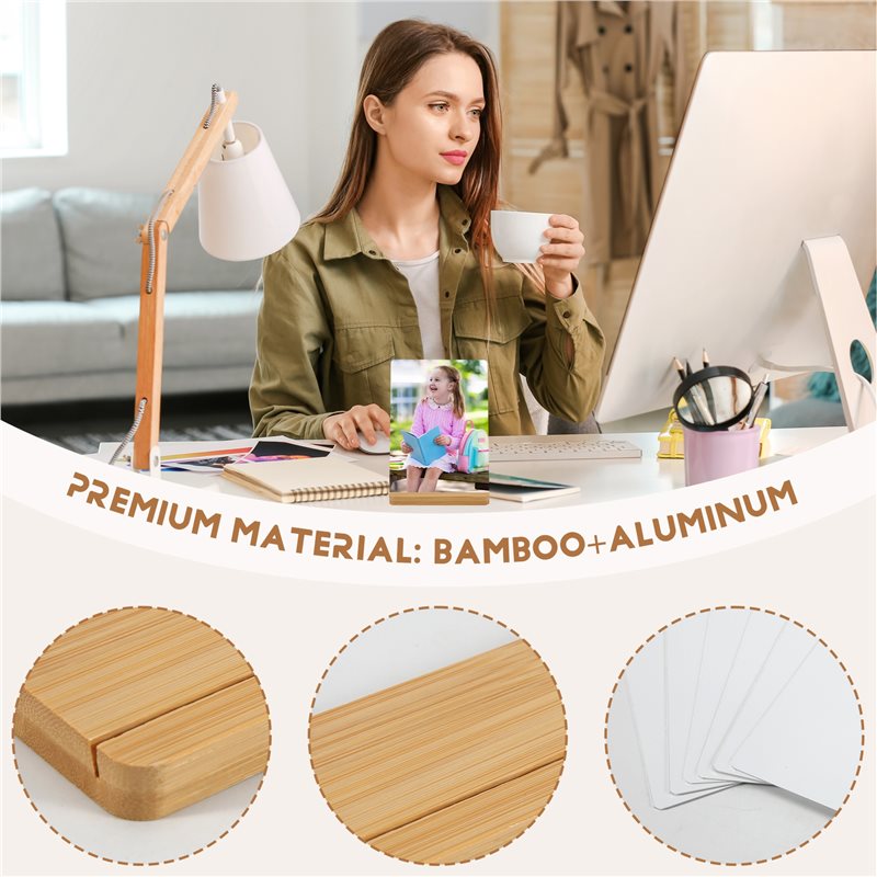 Bamboo Photo Frame - Must Have 6 Pack Sublimation Photo