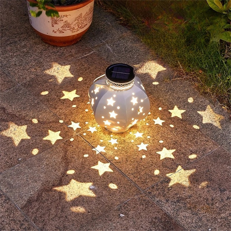 Home Decor Outdoor - Garden Star Projector Lamp Hanging Solar