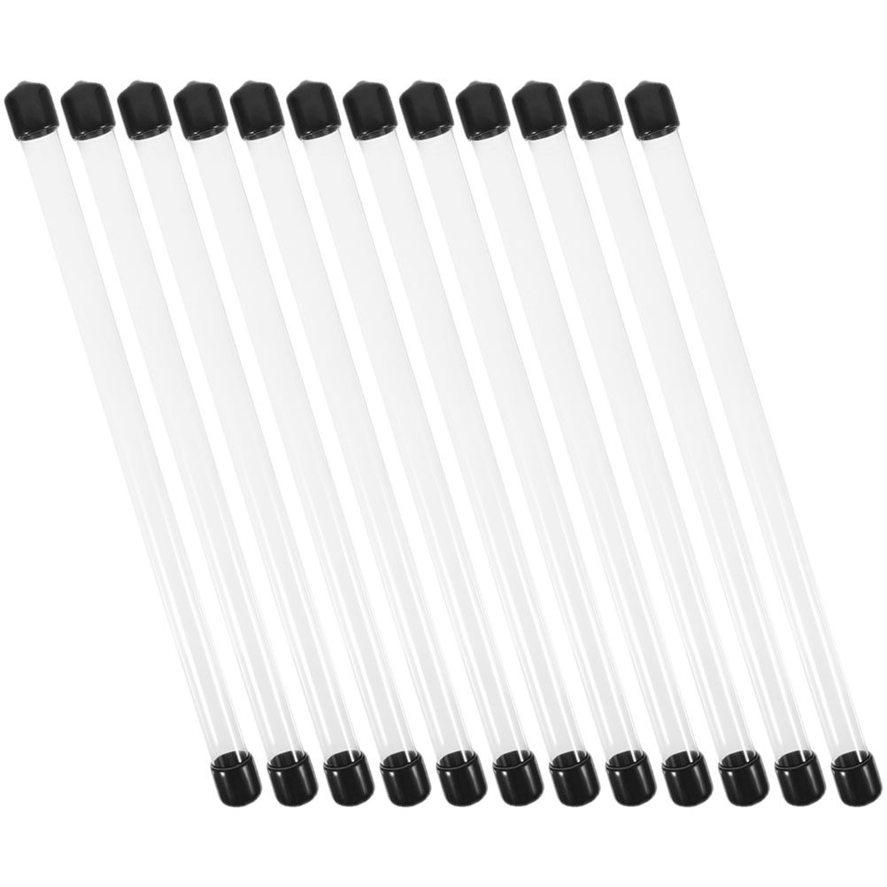 Incense Stick Holder - 12Pcs Plastic Sample Tubes Portable Acrylic