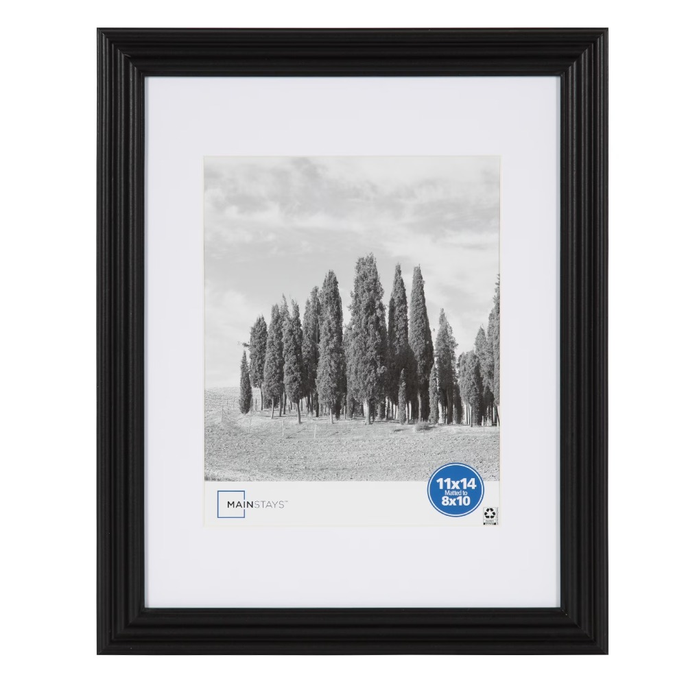 Bamboo Photo Frame - 8x10 Picture Frame Black Matted Gallery