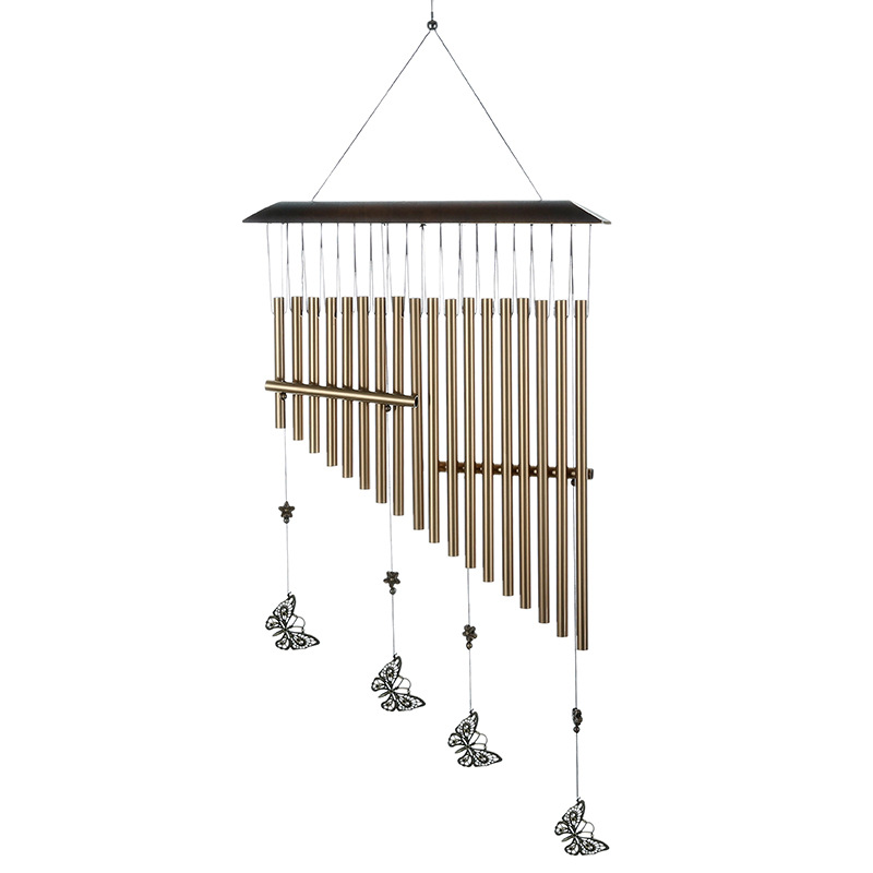 Home Decor Youtube - Butterfly harp aluminum tube wind chimes