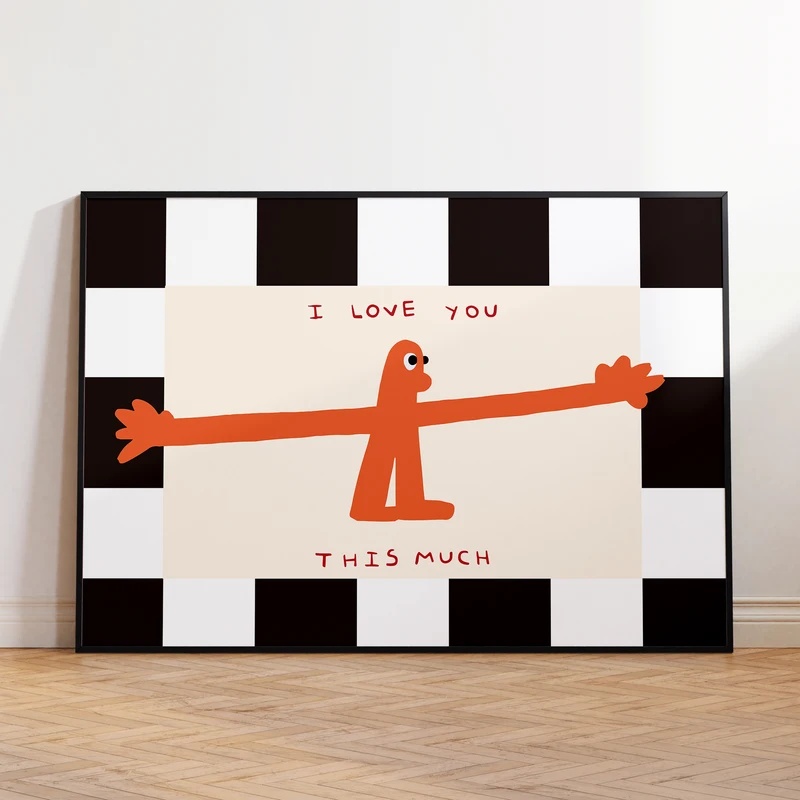 Home Decor Lovely Home - I Love You This Much Quote