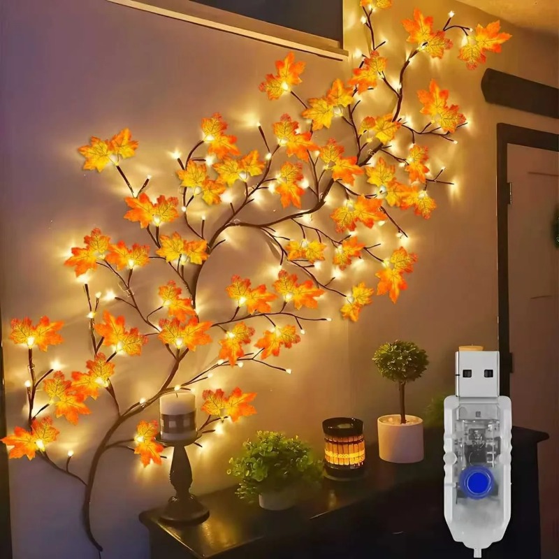 Home Decor Flowers - DIY Maple Leaf Rose Pendant USB