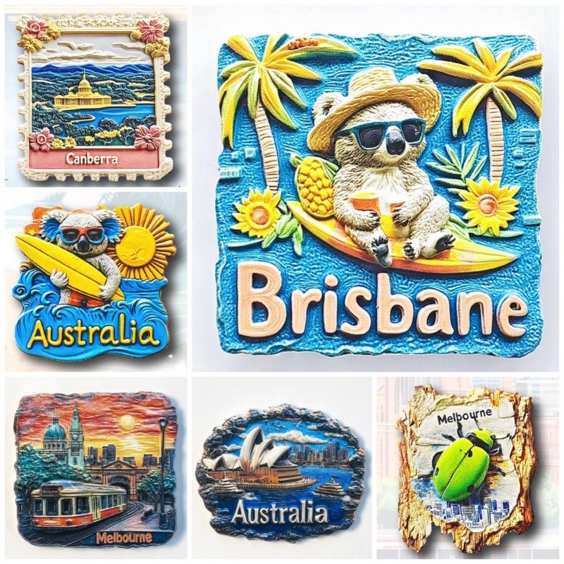 Home Decor Melbourne - Australia Fridge Stickers Sydney Travel Souvenirs