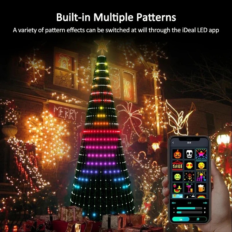 Home Decor App Free - Christmas Star Tree Lights RGB LED,