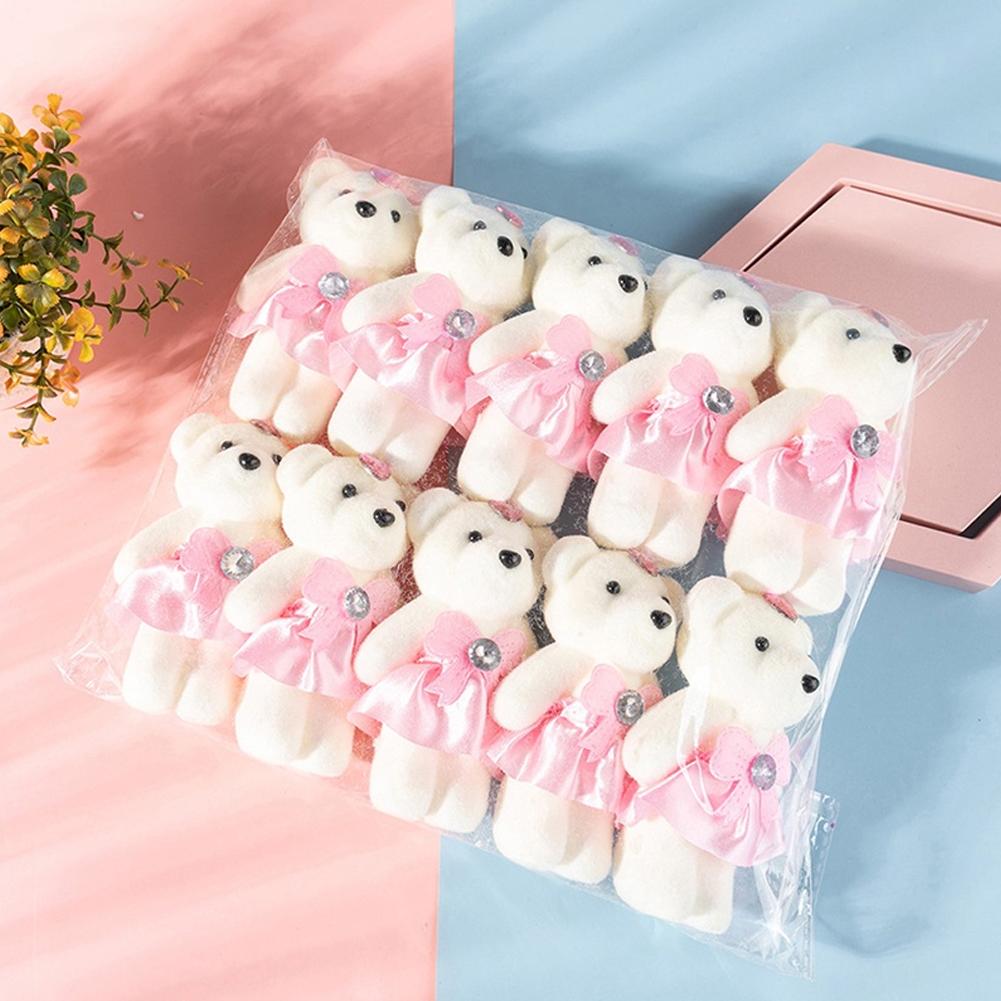 Home Decor Flowers - 10pcs/Bag Bouquet Bear Ice Cream Diamond