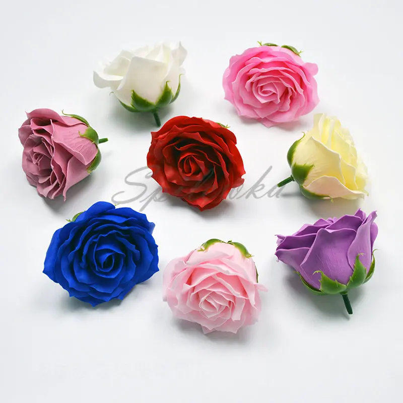 Home Decor Flowers - Spilewka 6-Layer Dia7cm Quality Roses Flowers