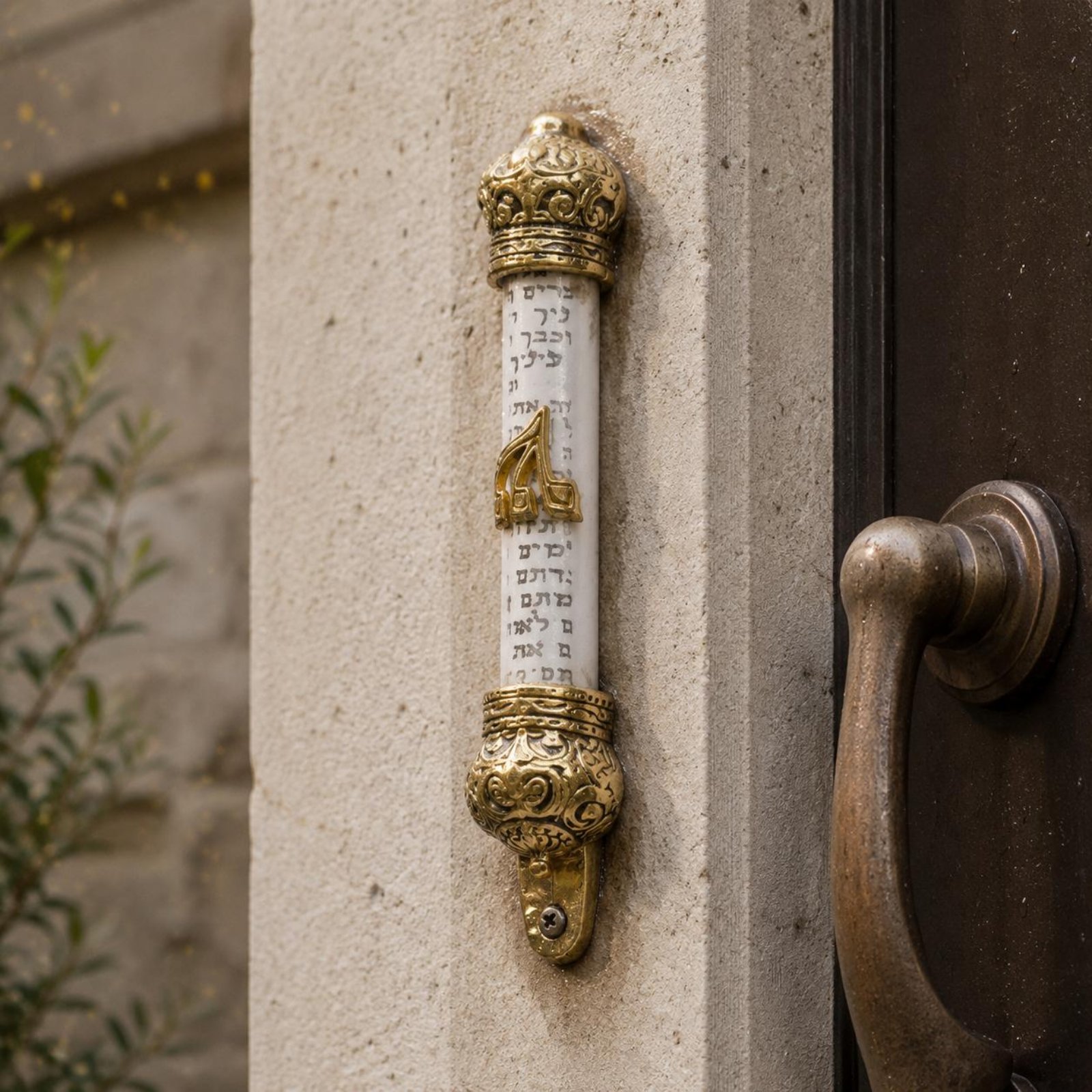 Home Decor Youtube - Clear Mezuzah Crown-toppedStyle Clear Tube Mezuzah
