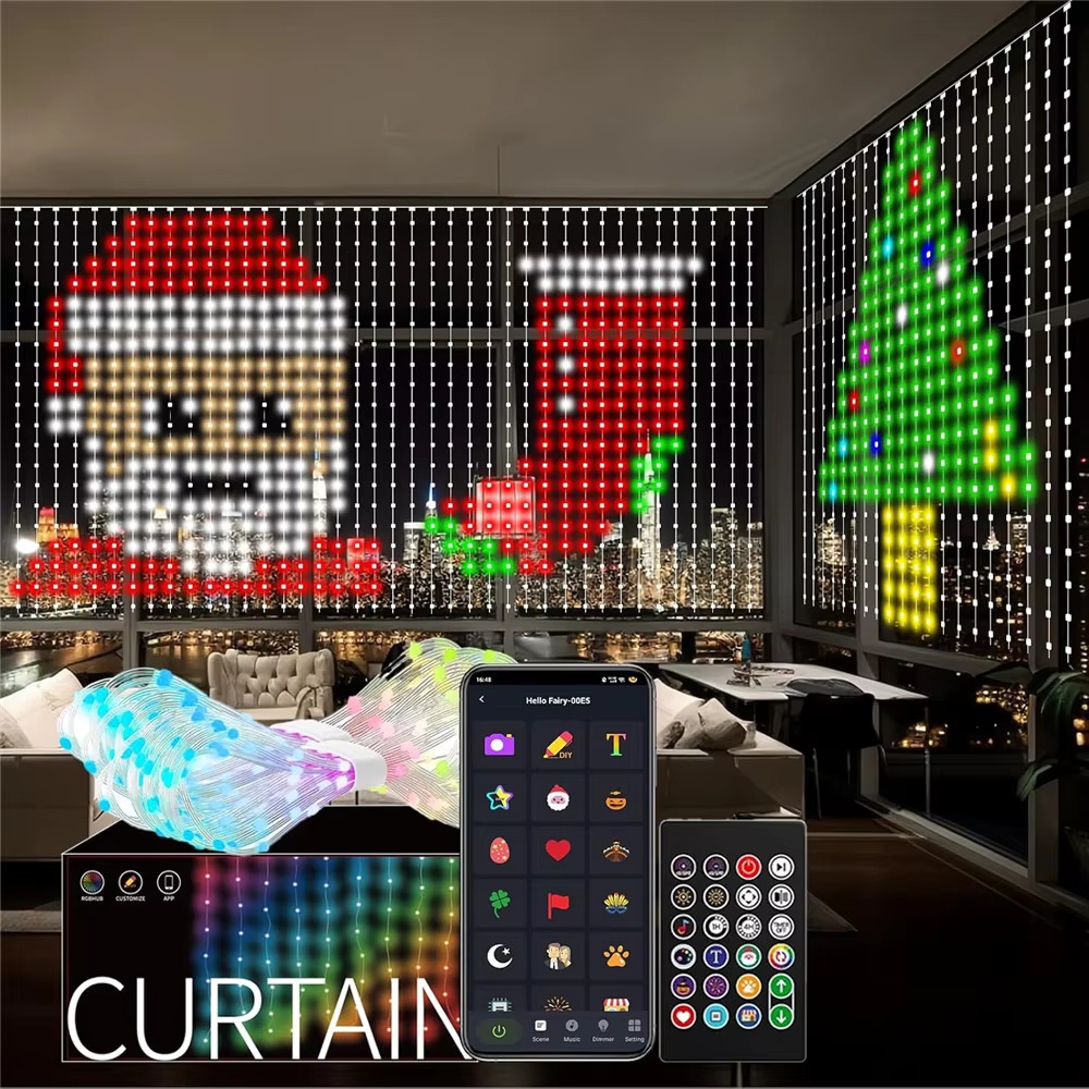 Home Decor App Free - Smart RGB Pixel Curtain Lights Bluetooth