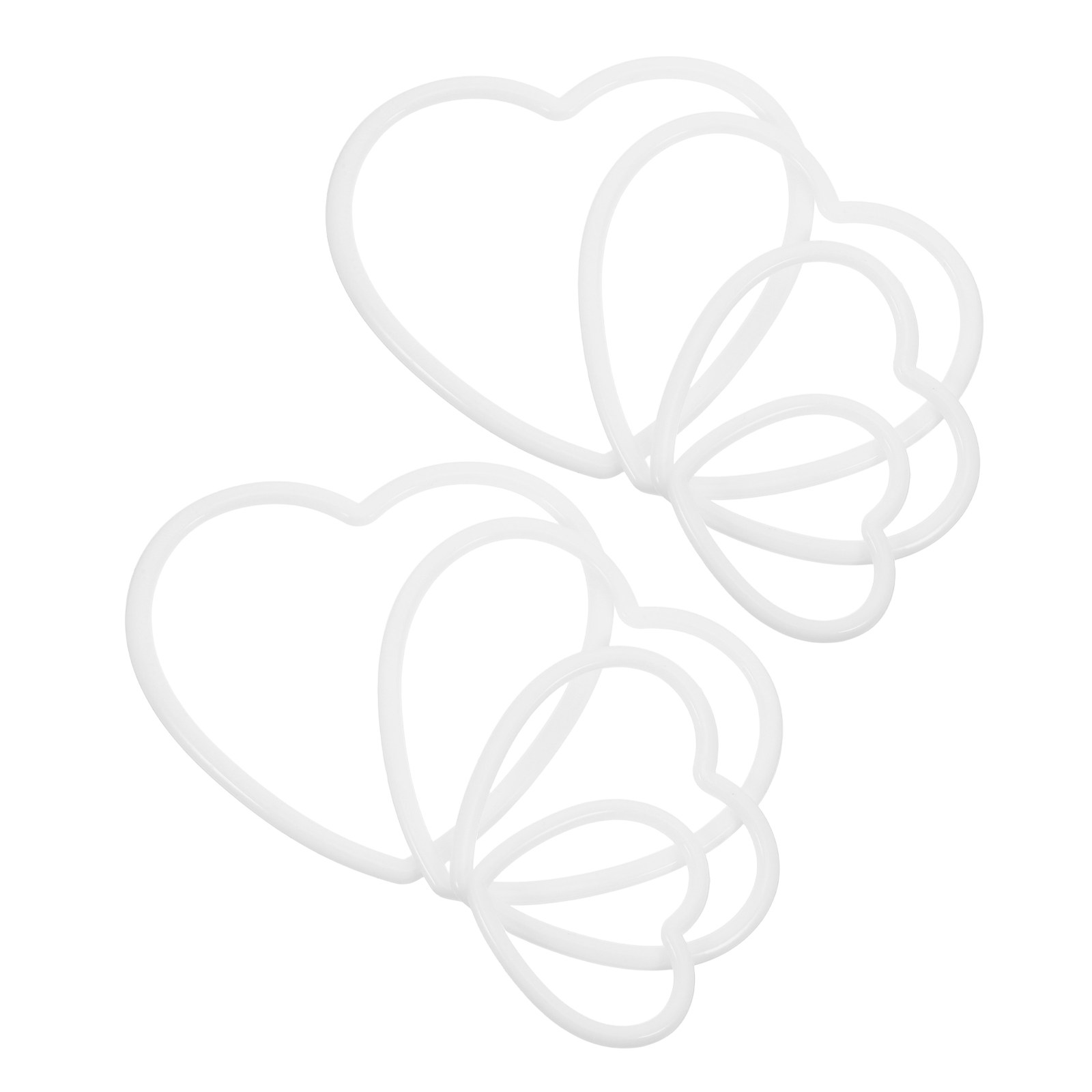 Macrame Wall Hanging - 8Pcs Heart Shaped Plastic Dream Catcher