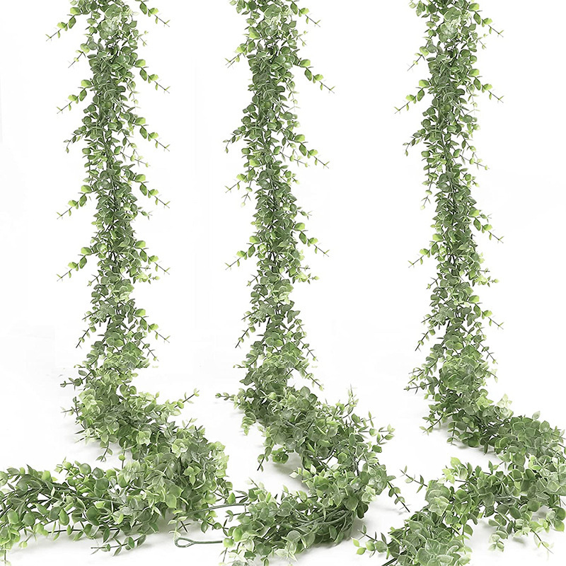 Artificial Hanging Plants - 6Ft 1.8M Ins Eucalyptus Wall Hanging