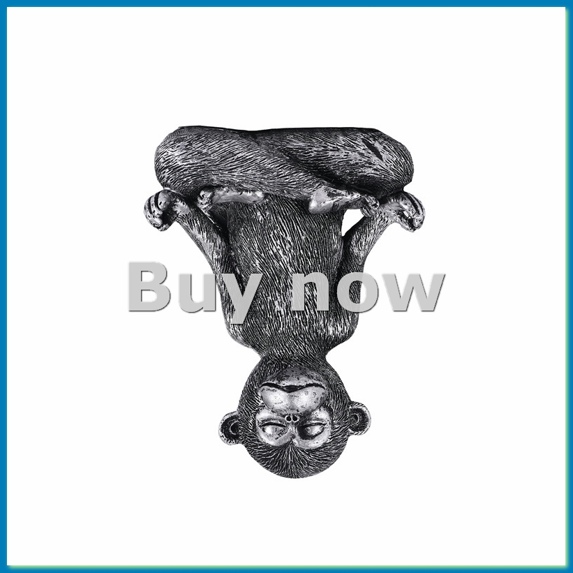 Home Decor Outdoor - Meditating Monkey Statue Resin Yoga Buddha