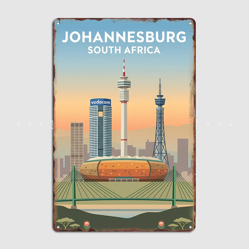 Home Decor Johannesburg - Johannesburg South Africa Travel Scenery Posters