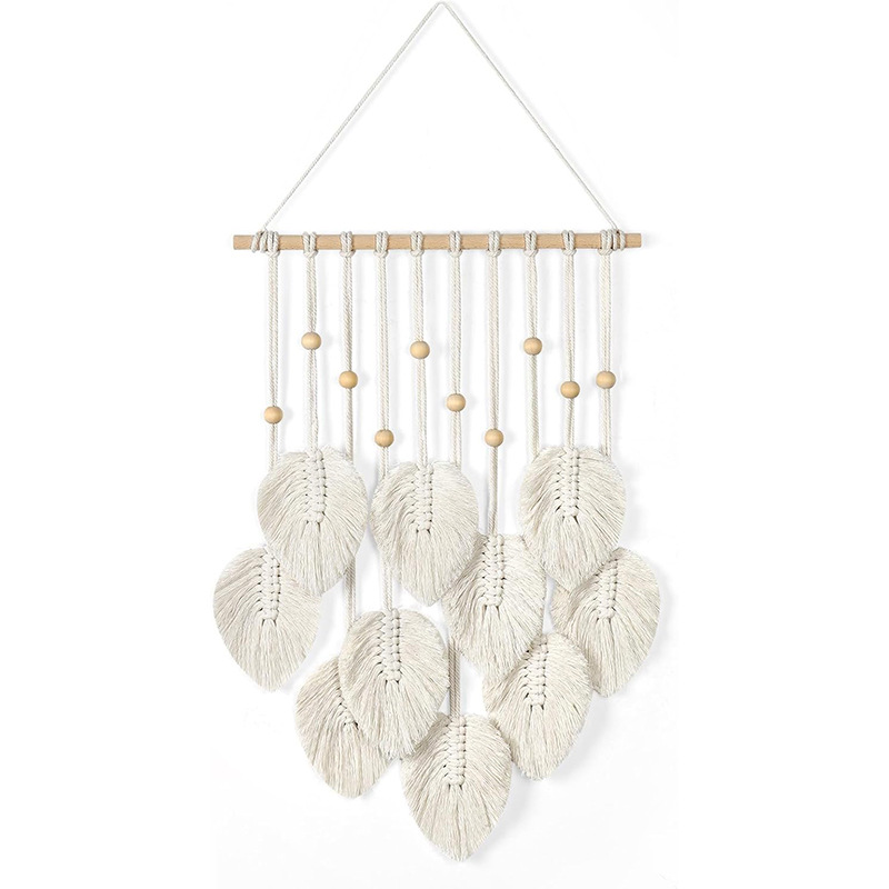 Bohemian Macramé Leaf Wall Han - огляд і ціна Macrame Wall Hanging