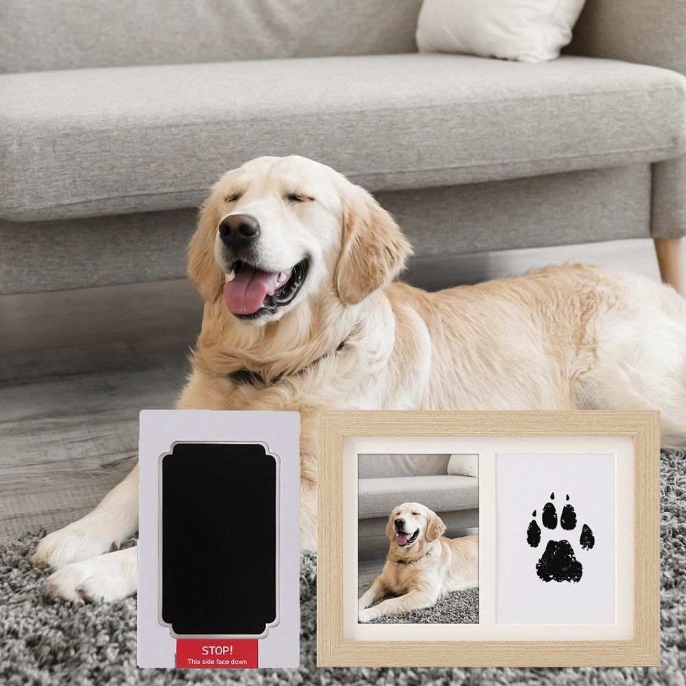 Wooden Pet Paw Print Kit Inkle - огляд і ціна Bamboo Photo Frame
