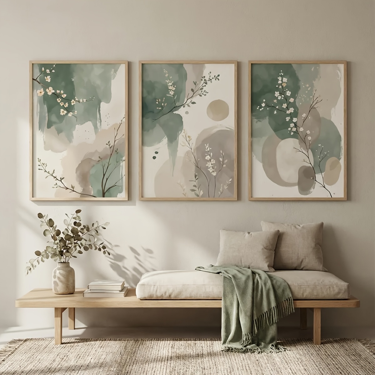 3pcs Japanese-Style Plant Canv - огляд і ціна Home Decor Youtube