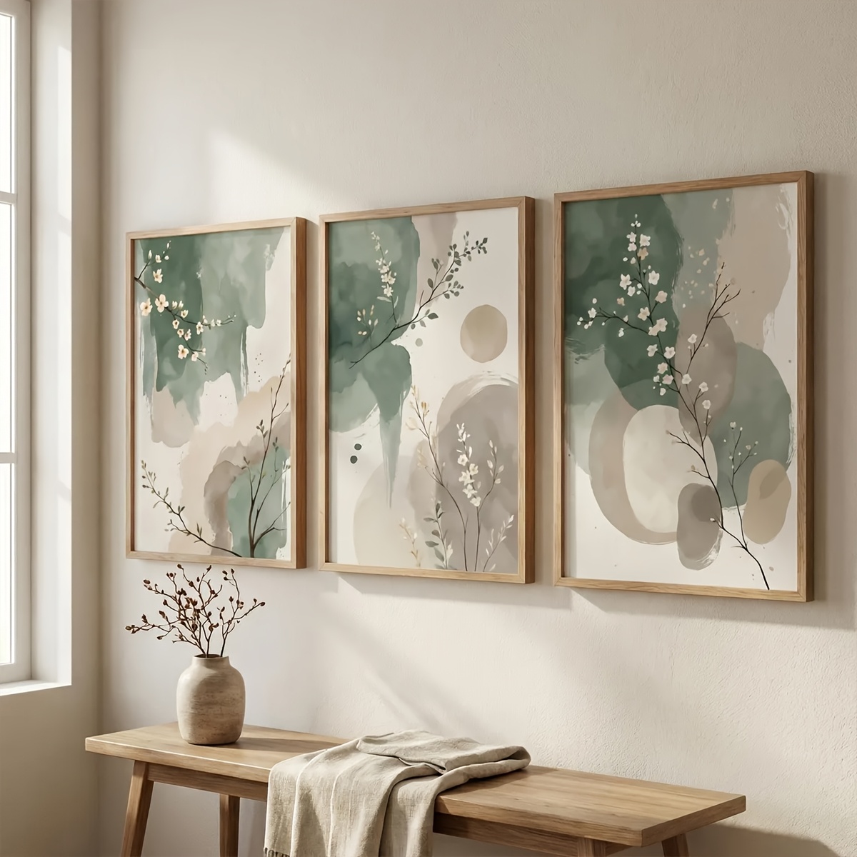 3pcs Japanese-Style Plant Canv - огляд і ціна Home Decor Youtube