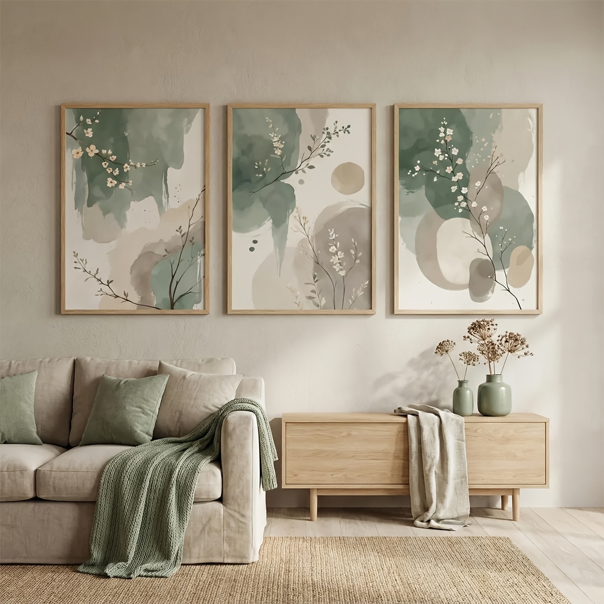 3pcs Japanese-Style Plant Canv - огляд і ціна Home Decor Youtube