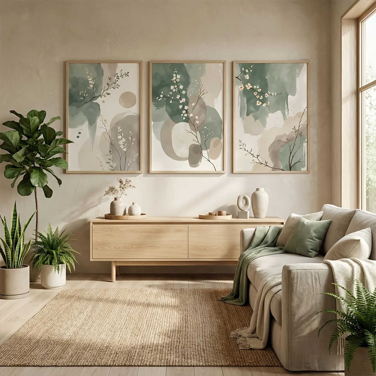 3pcs Japanese-Style Plant Canv - огляд і ціна Home Decor Youtube