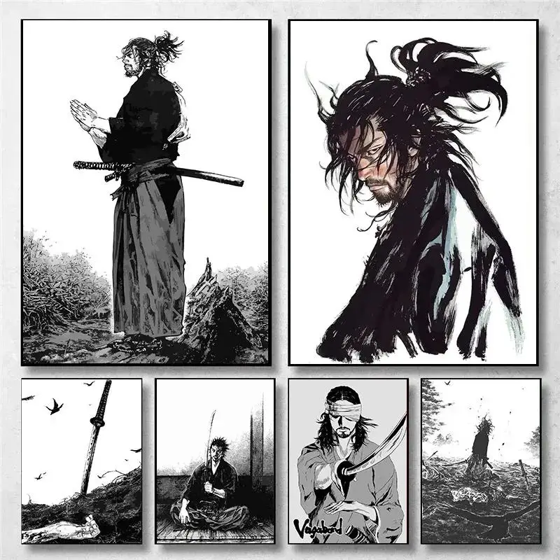 Vintage Japanese Anime Wall Ar - огляд і ціна Geometric Wall Art