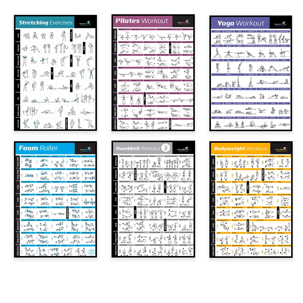 Body Exercise Training Chart W - огляд і ціна Geometric Wall Art