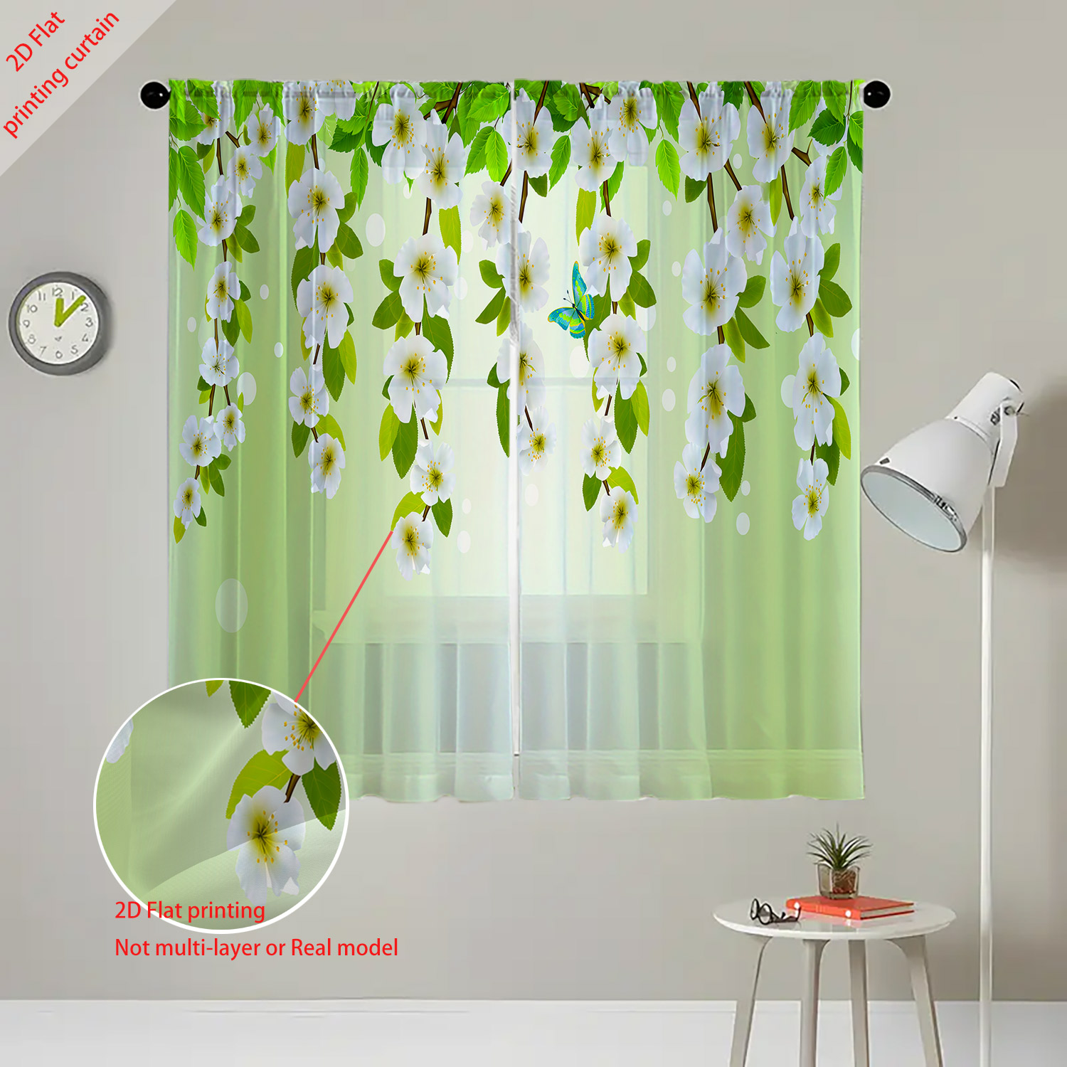 Printed transparent gauze curt - огляд і ціна Home Decor Youtube