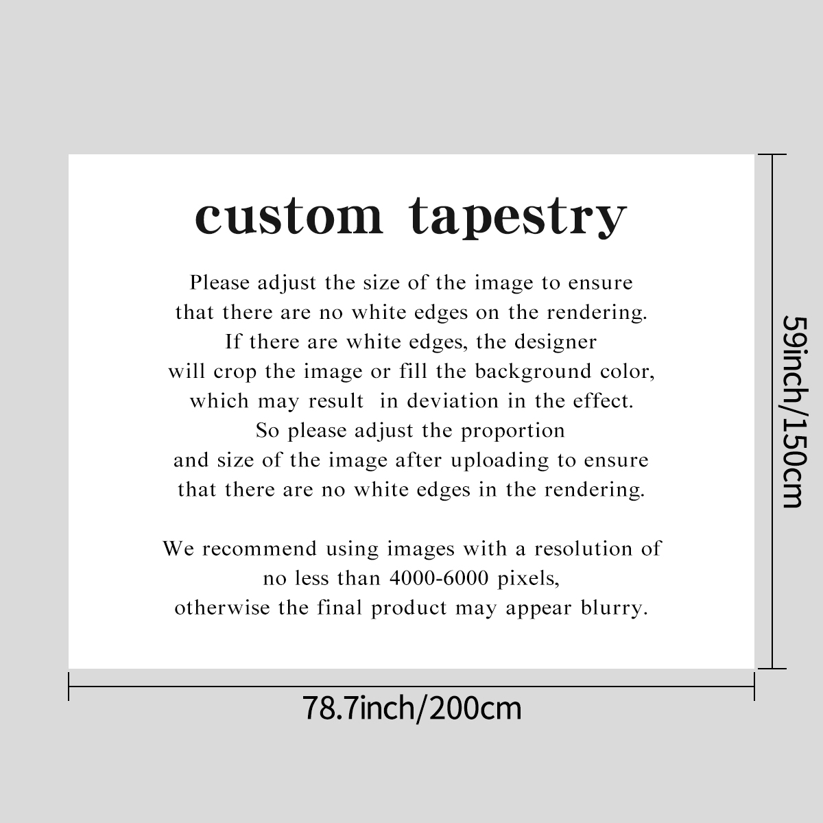 1pc Customized tapestries, cus - огляд і ціна Home Decor Fabric