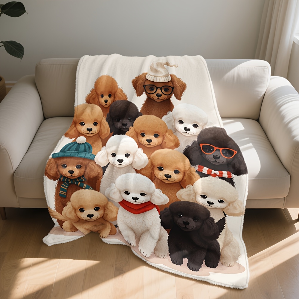 Fluffy Dog Friends Blanket Thr - огляд і ціна Home Xmas Decor Ideas