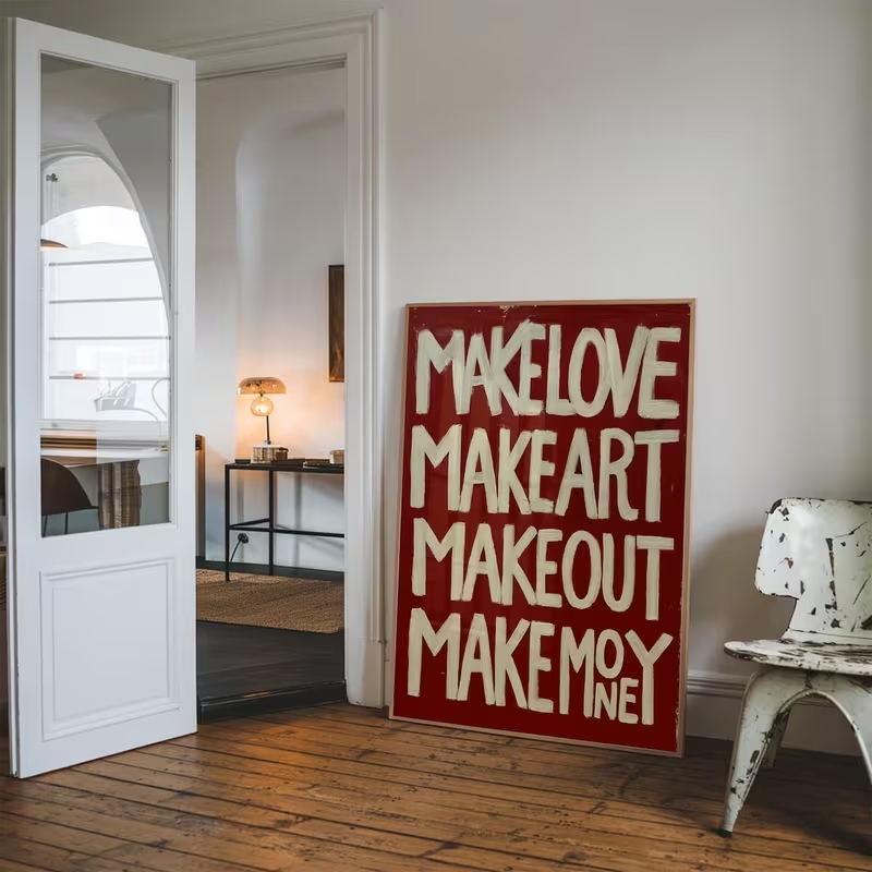 Modern,Retro Self Made Love Ki - огляд і ціна Home Decor Lovely Home