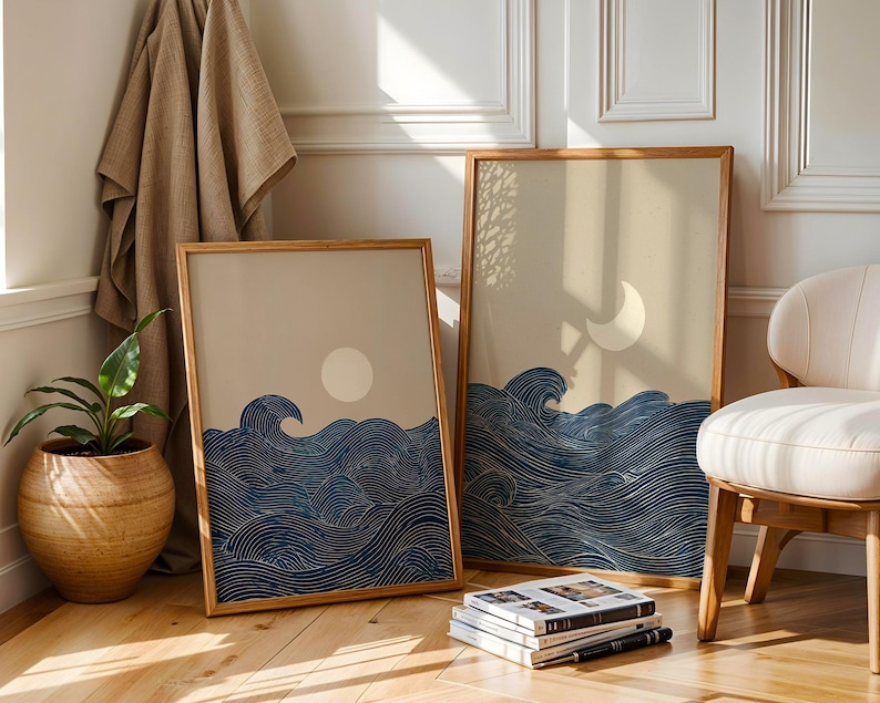2pcs Japandi Minimalist Moon C - огляд і ціна Home Decor Youtube