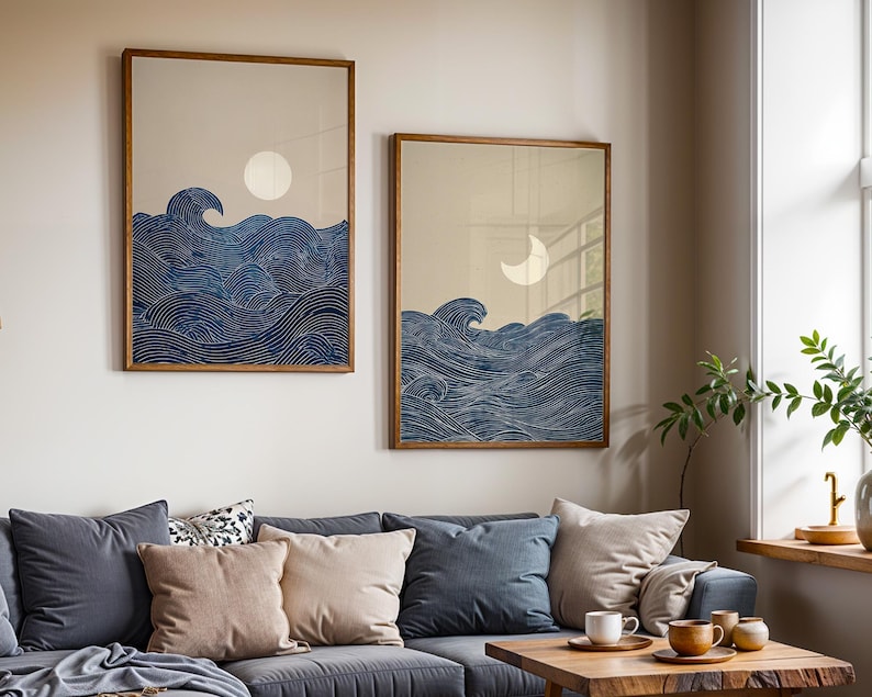 2pcs Japandi Minimalist Moon C - огляд і ціна Home Decor Youtube