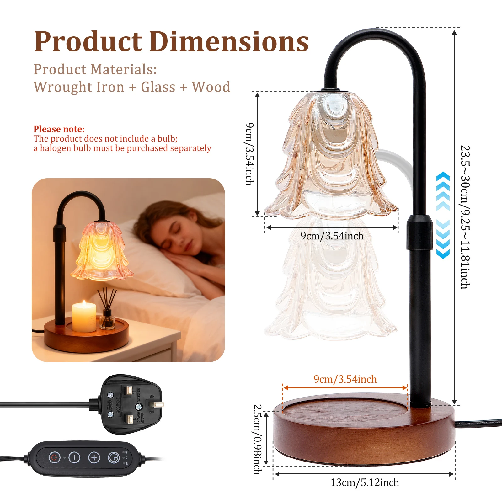 Dimmable Flower Candle Warmer  - огляд і ціна Home Decor Uk
