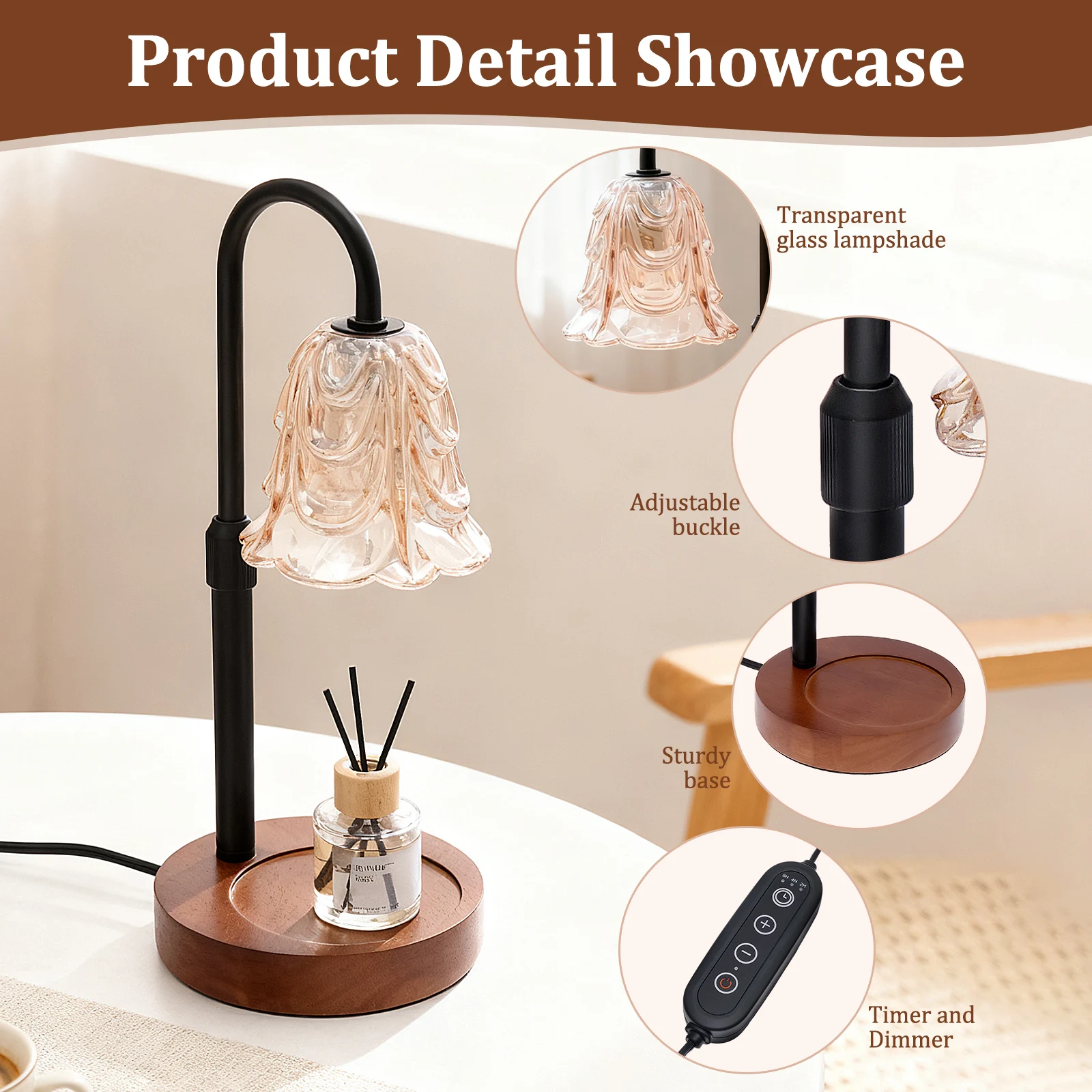 Dimmable Flower Candle Warmer  - огляд і ціна Home Decor Uk