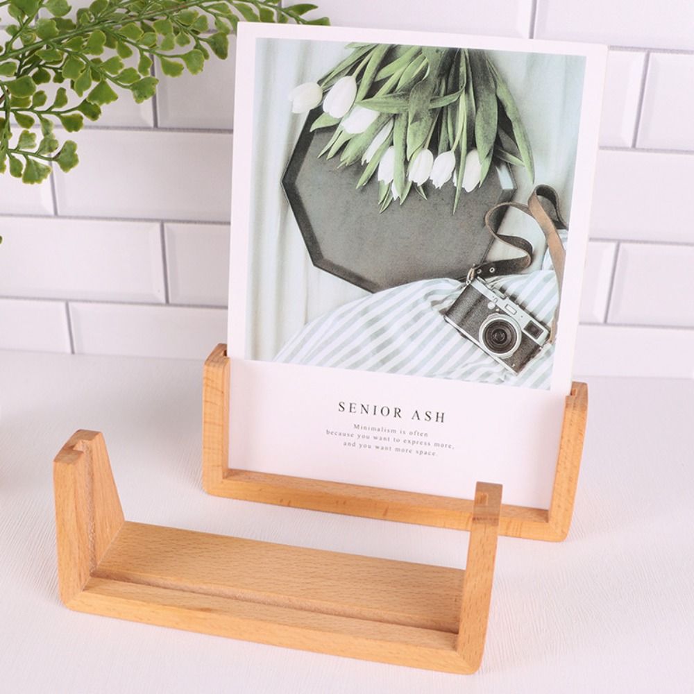Warm Light Wooden Lighted Base - огляд і ціна Bamboo Photo Frame