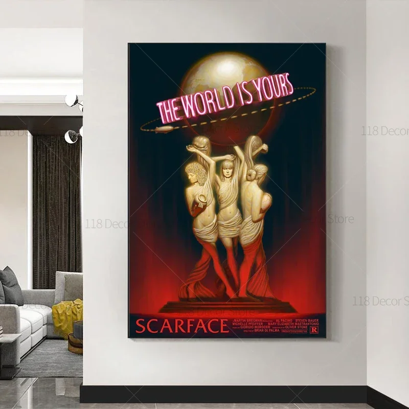 The World Is Yours Scarface Re - огляд і ціна Geometric Wall Art