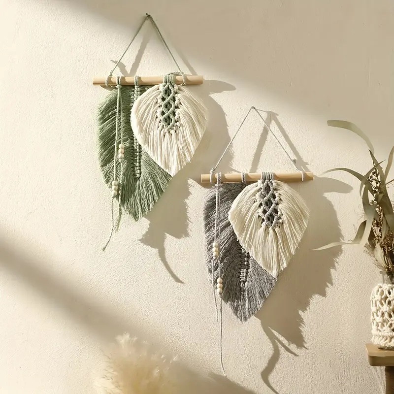 Handmade Macrame Leaf Wall Han - огляд і ціна Macrame Wall Hanging