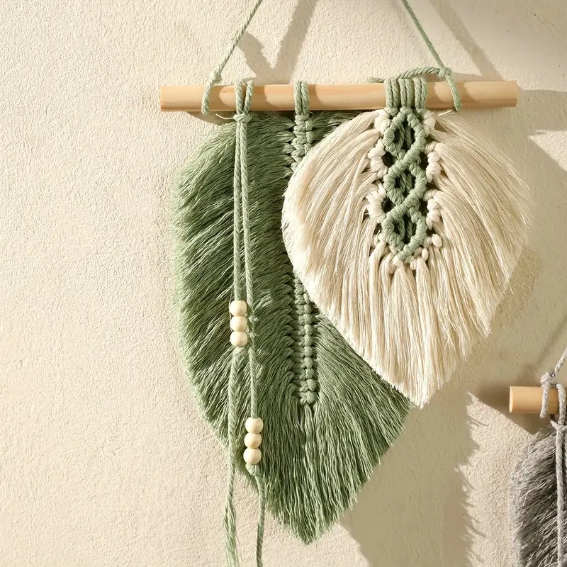 Handmade Macrame Leaf Wall Han - огляд і ціна Macrame Wall Hanging
