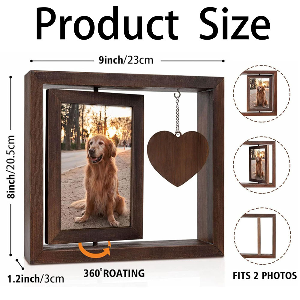 Pet Memorial Photo Frame Rotat - огляд і ціна Bamboo Photo Frame