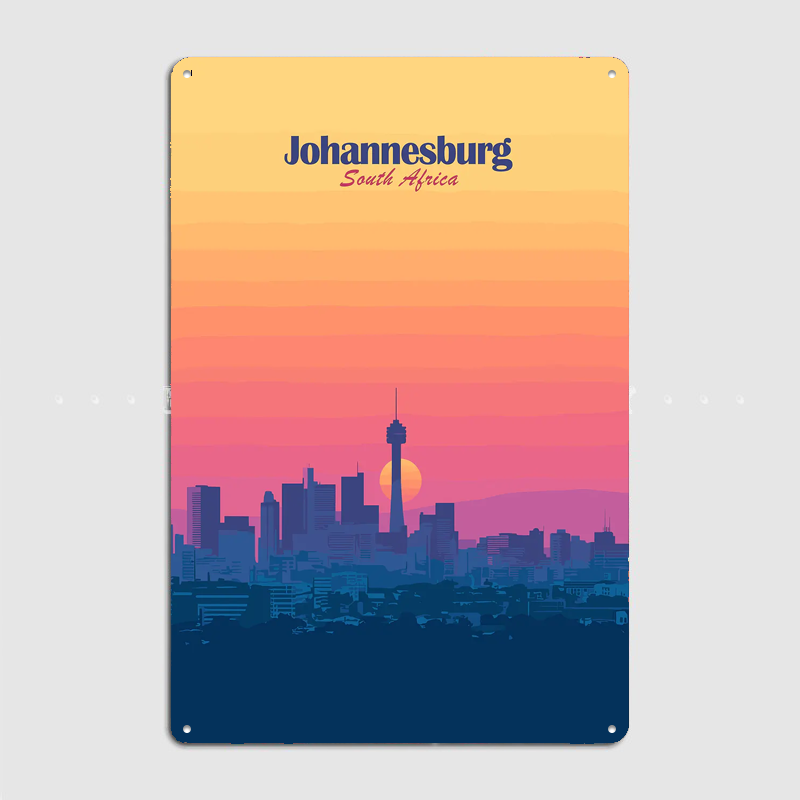 Johannesburg Skyline Sunset Tr - огляд і ціна Home Decor Johannesburg