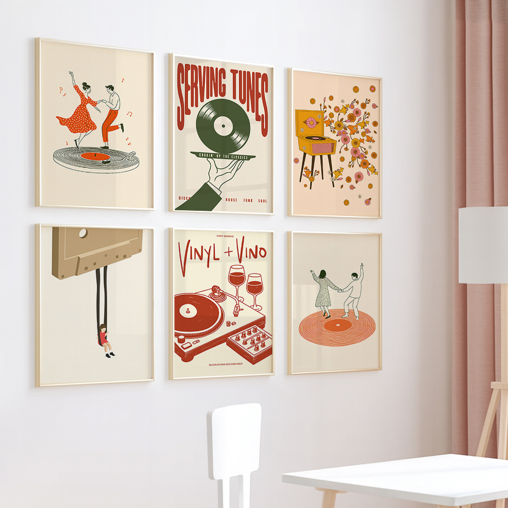 1pc Vintage Music Canvas Poste - огляд і ціна Home Decor Youtube