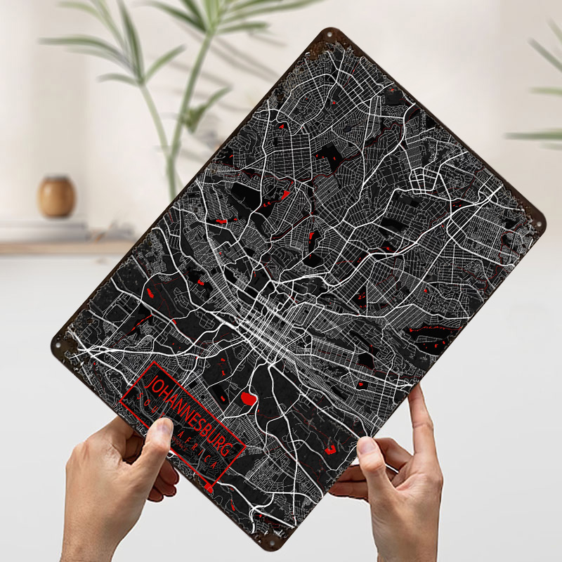 Johannesburg City Map South Af - огляд і ціна Home Decor Johannesburg