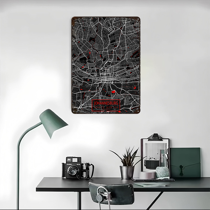 Johannesburg City Map South Af - огляд і ціна Home Decor Johannesburg