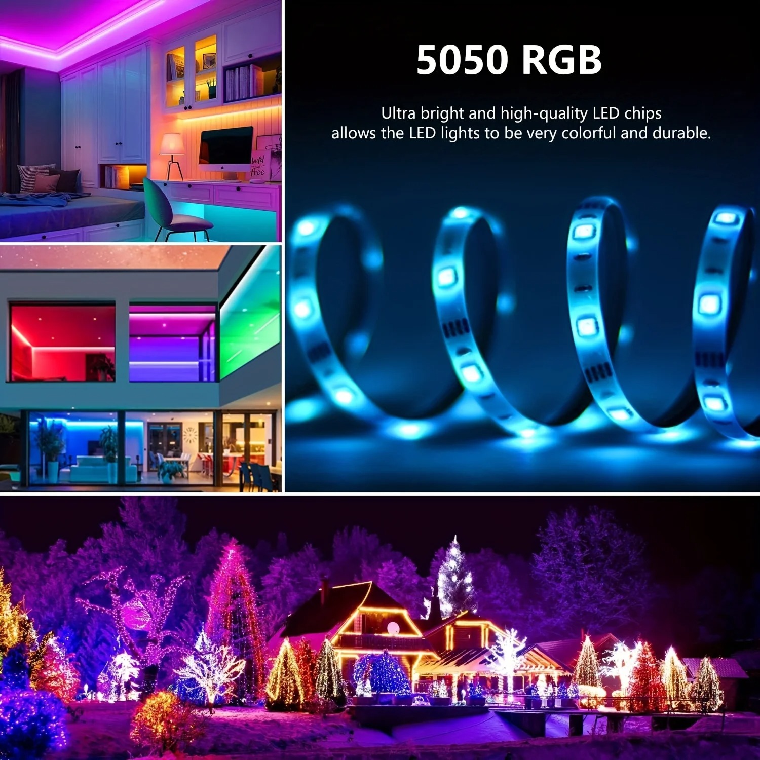 10M 20M 30M RGB LED Lights Str - огляд і ціна Home Decor App Free