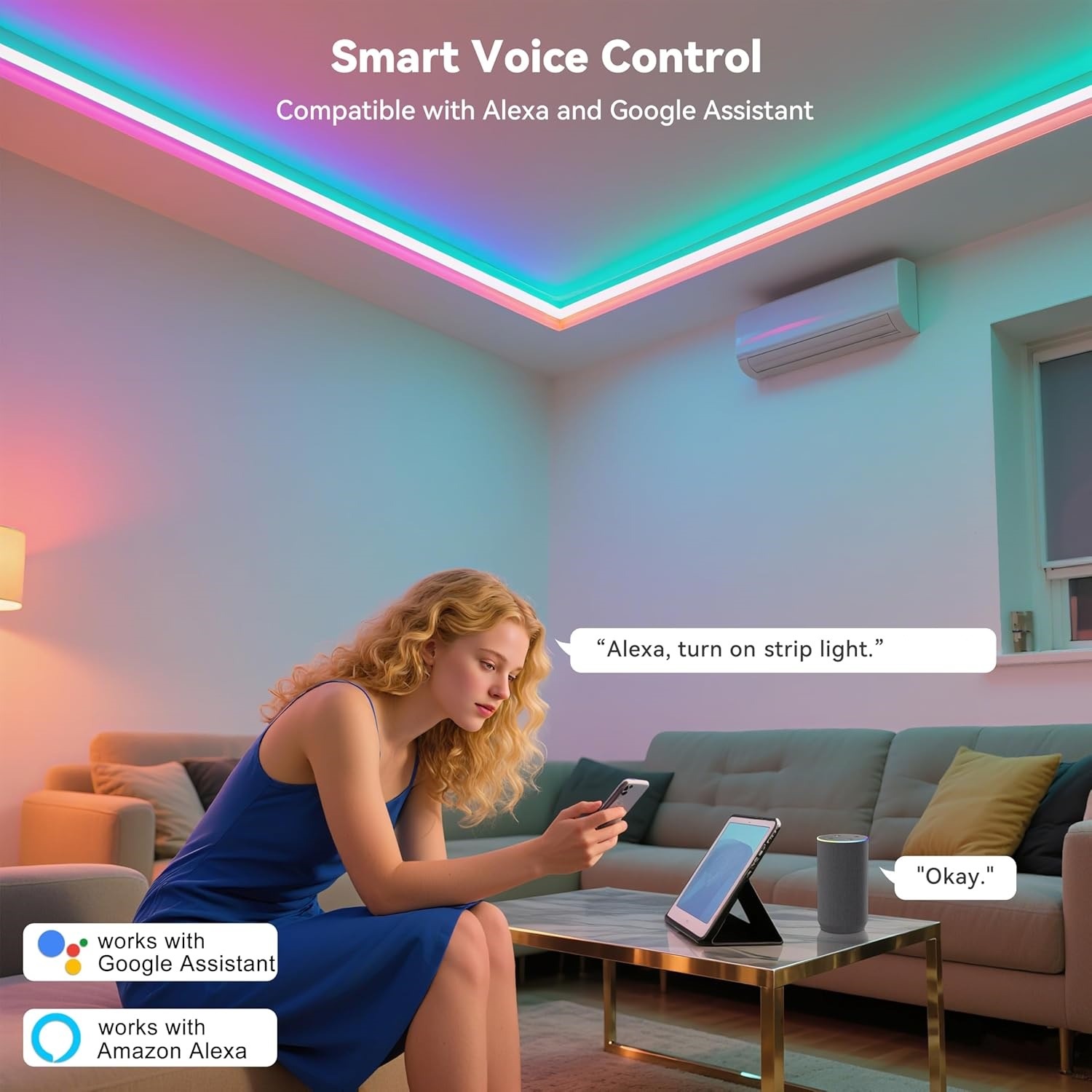 10M 20M 30M RGB LED Lights Str - огляд і ціна Home Decor App Free