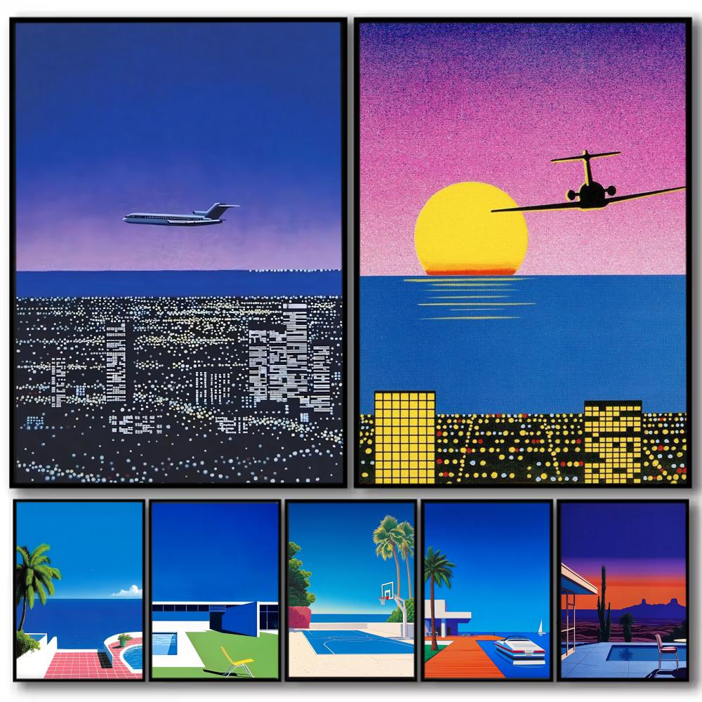 1pc frameless H-hiroshi Nagai  - огляд і ціна Geometric Wall Art