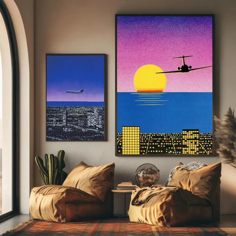 1pc frameless H-hiroshi Nagai  - огляд і ціна Geometric Wall Art
