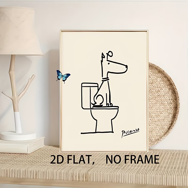Modern,Retro Fun Dog Toilet Pi - огляд і ціна Home Decor Retro