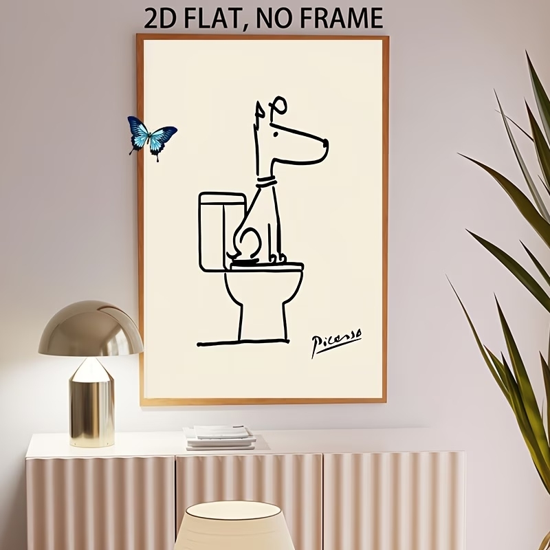 Modern,Retro Fun Dog Toilet Pi - огляд і ціна Home Decor Retro
