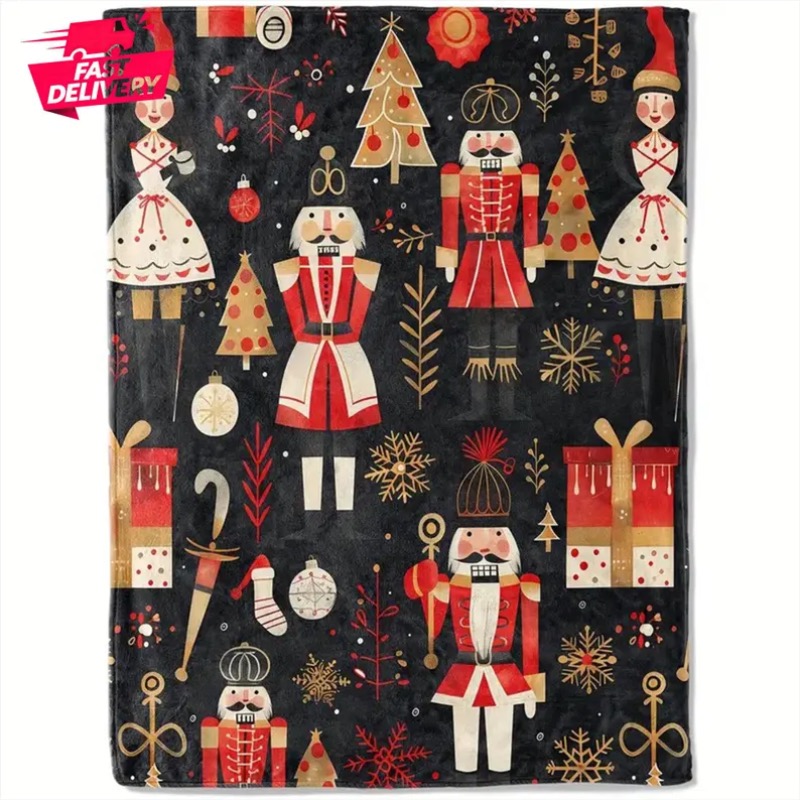Christmas Blanket Reindeer Hol - огляд і ціна Home Xmas Decor Ideas