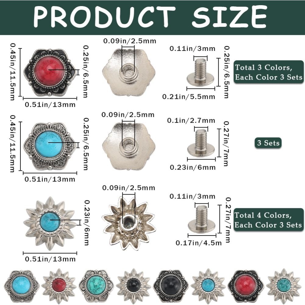 24 Sets 8 Styles Western Screw - огляд і ціна Home Decor Flowers